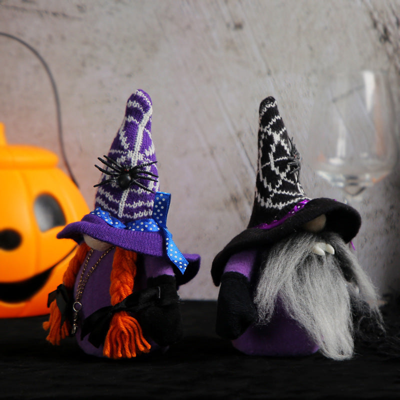 Halloween Faceless Vampire Doll Decoration Spider Bat Doll Party Dress up Prop