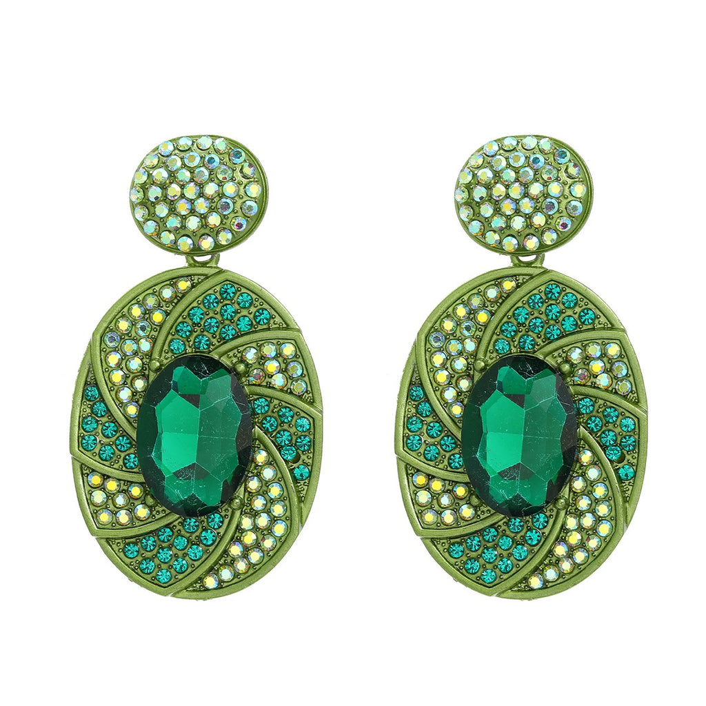 Party accessories spiral light luxury earrings