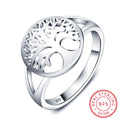 Tree of Life Classic Accessories 925 Sterling Silver Rings For Women