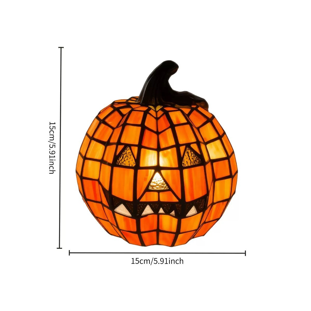 Halloween resin pumpkin lantern
