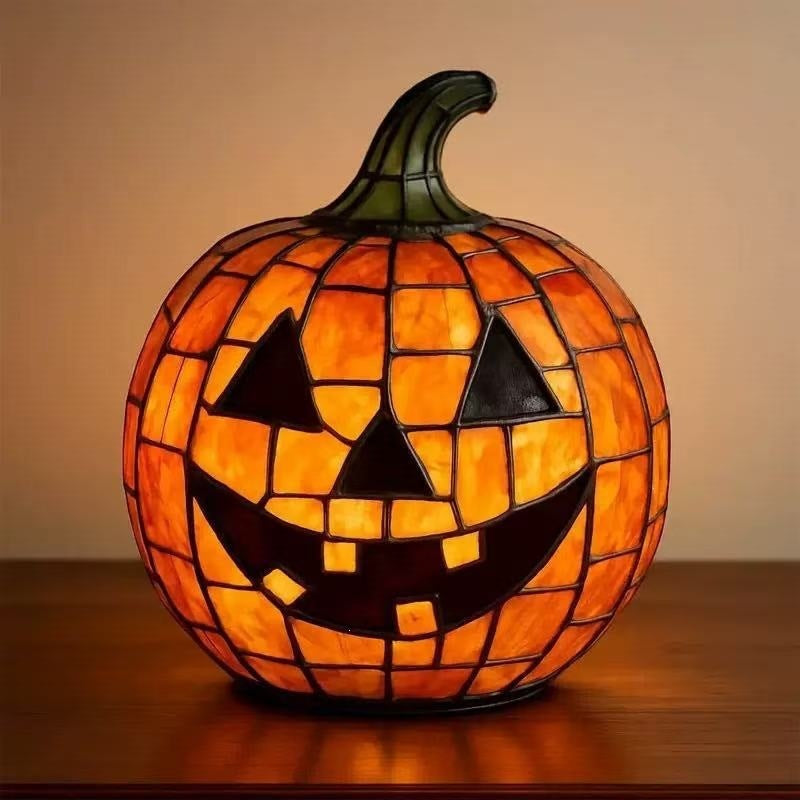 Halloween resin pumpkin lantern
