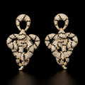 Fashionable Halloween Earrings Micro-encrusted Multicolor Snake Earrings Gothic Style Large Earrings