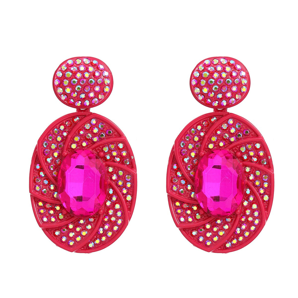 Party accessories spiral light luxury earrings